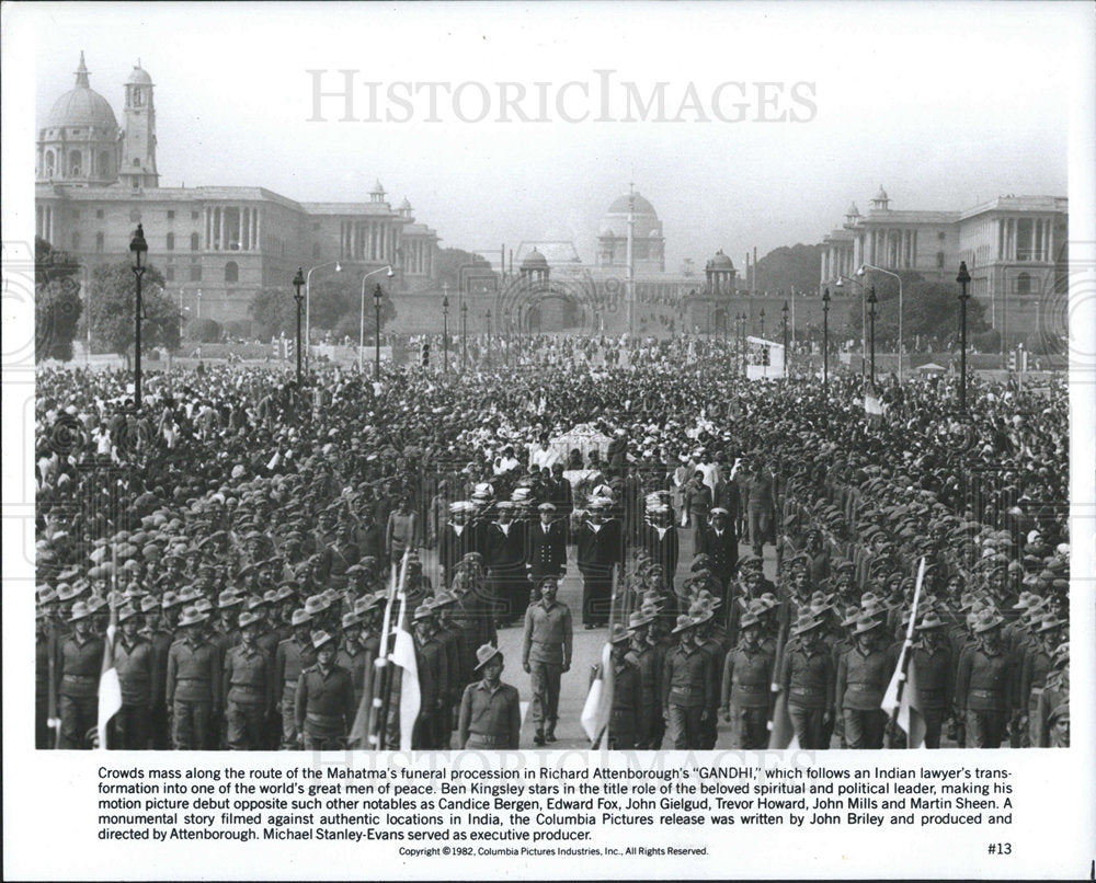 1983 Press Photo MOVIE GANDHI - Historic Images