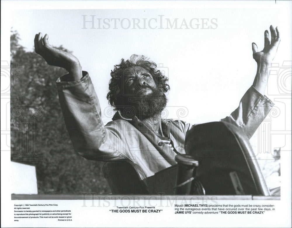 1984 Press Photo Gods Must Be Crazy Thys - Historic Images