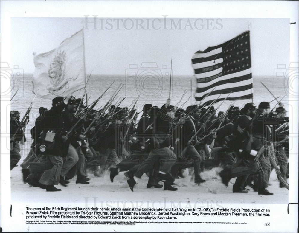 1990 Press Photo MOVIE &quot;GLORY&quot; - Historic Images