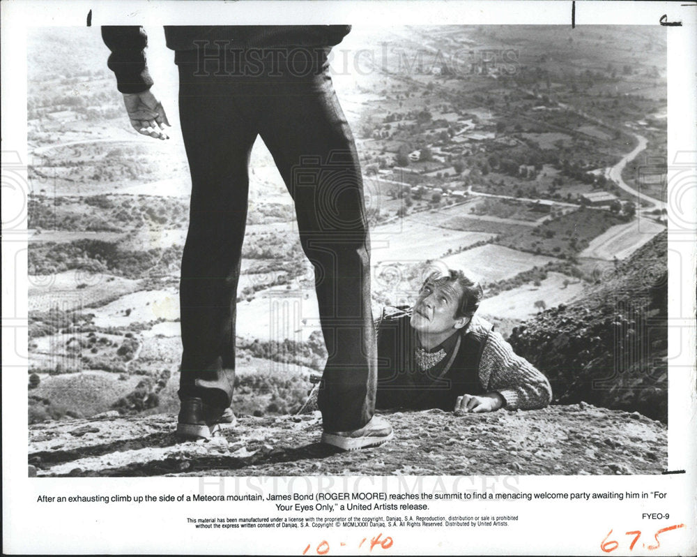 1981 Press Photo Scene From &quot;For Your Eyes Only&quot; Film - Historic Images