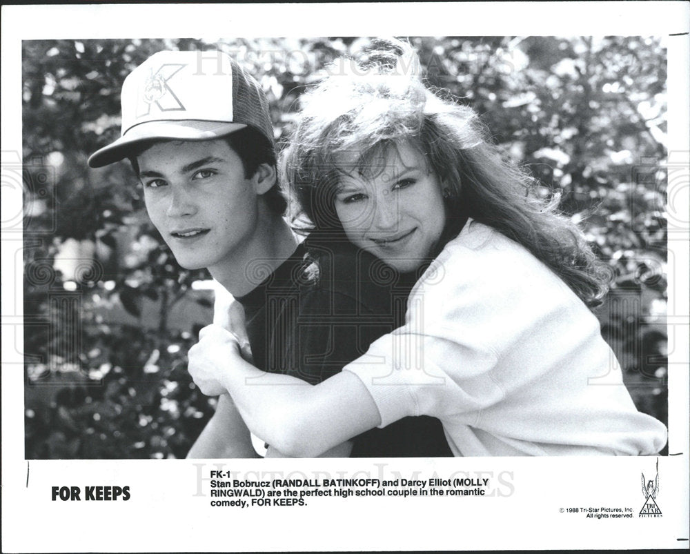 1988 Press Photo Actors Starring in "For Keeps" - Historic Images