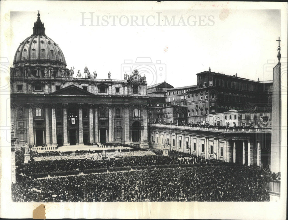 1935 Press Photo ST. PETERS CATHEDRAL ROME - Historic Images