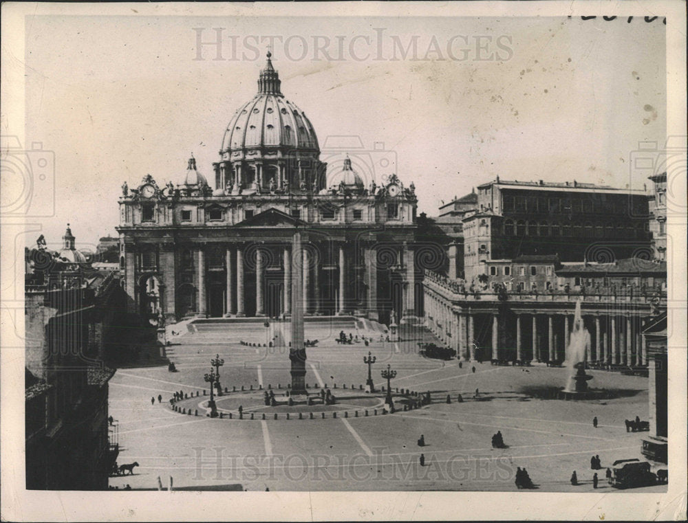 1922 Press Photo body Pope Benedict St Peter&#39;s basilica - Historic Images