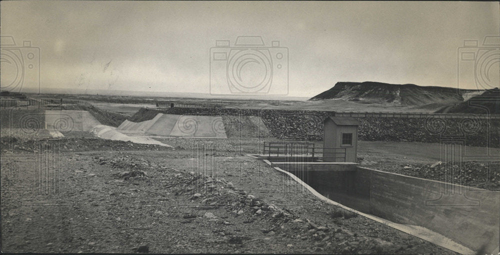 1938 Press Photo Ralston Dam Water Diversion Denver - Historic Images