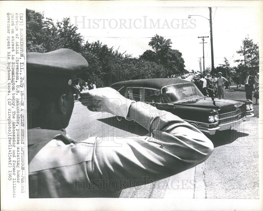 1965 Press Photo UN Ambassador Adlai Stevenson Funeral - Historic Images