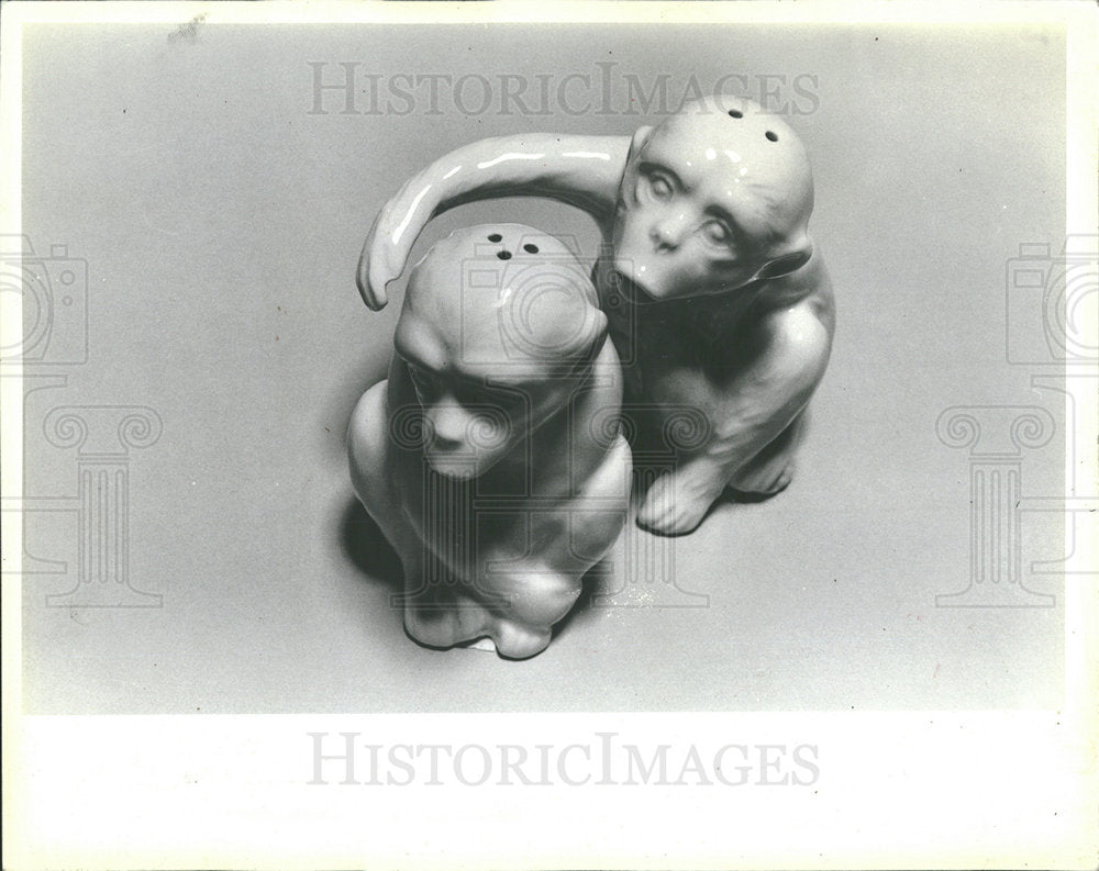 1982 Press Photo Fitz Floyd Monkey - Historic Images