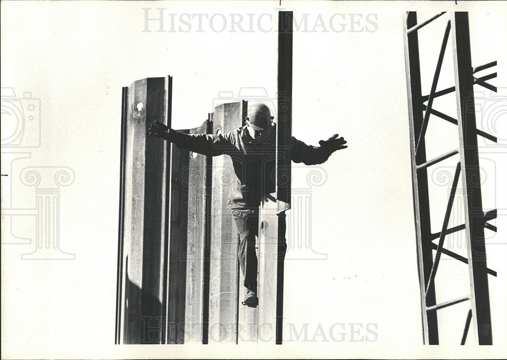 1978 Press Photo Clarey steel Sanitary District sewage - Historic Images