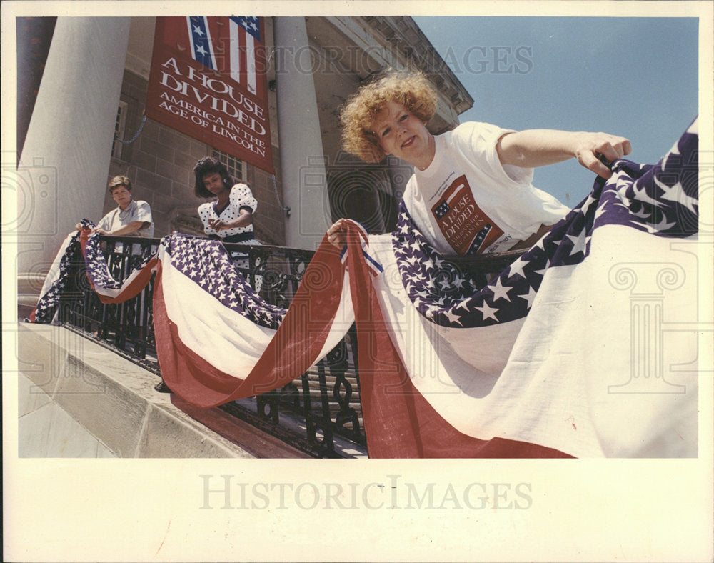 1990 Press Photo Chciago Historical Society&#39;s Fourth - Historic Images