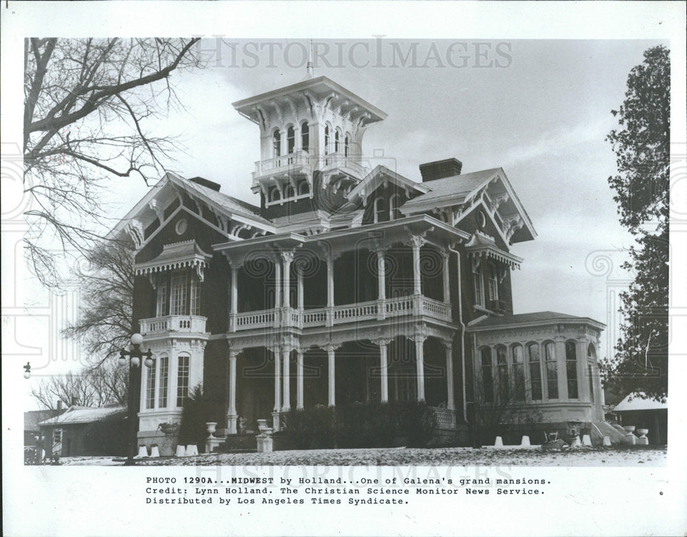 1982 Press Photo One of Galena's Grand Mansions - Historic Images