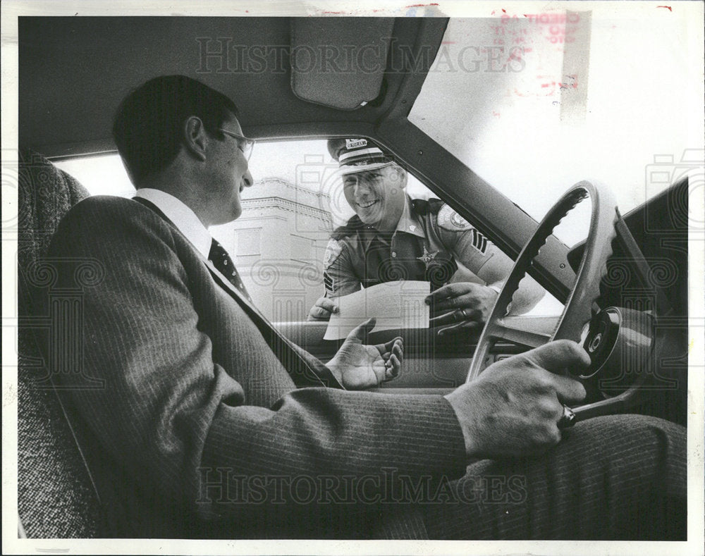 1982 Press Photo Good Driver Award - Historic Images