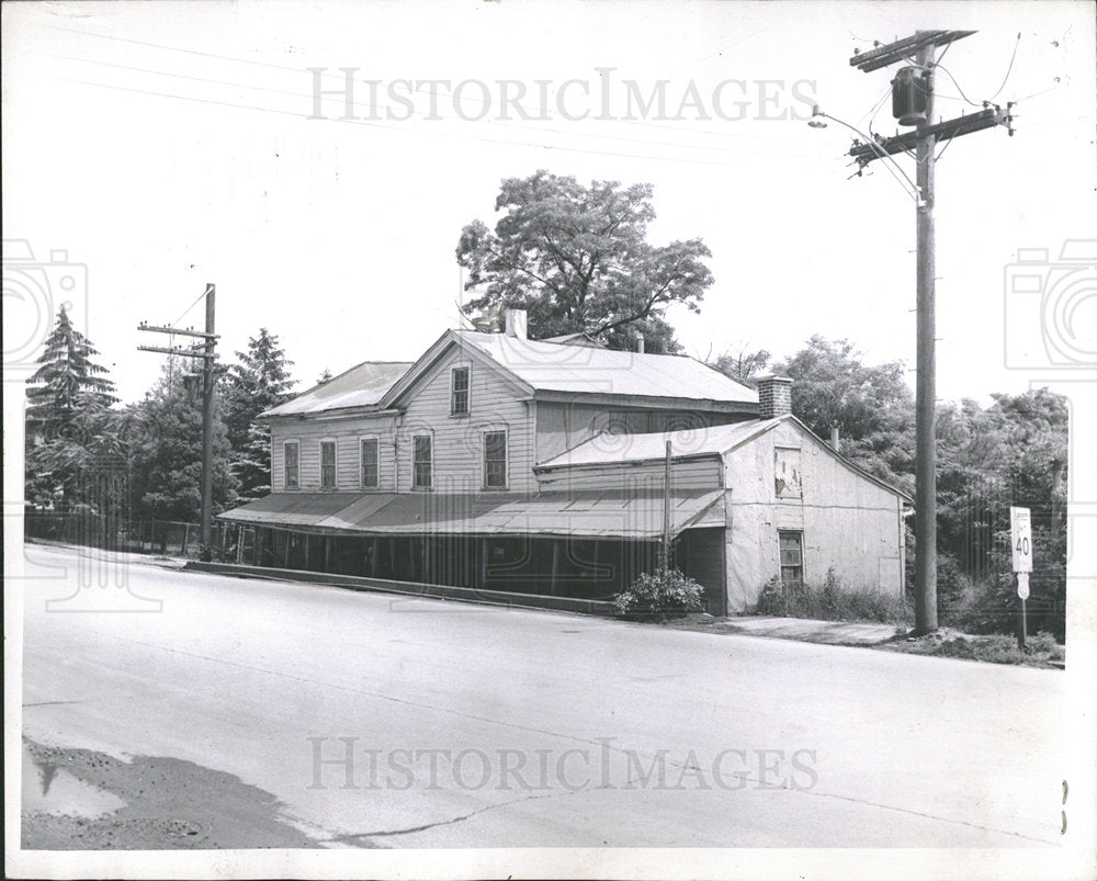 1959 Press Photo Old Castle Inn/Landmark/Illinois - Historic Images