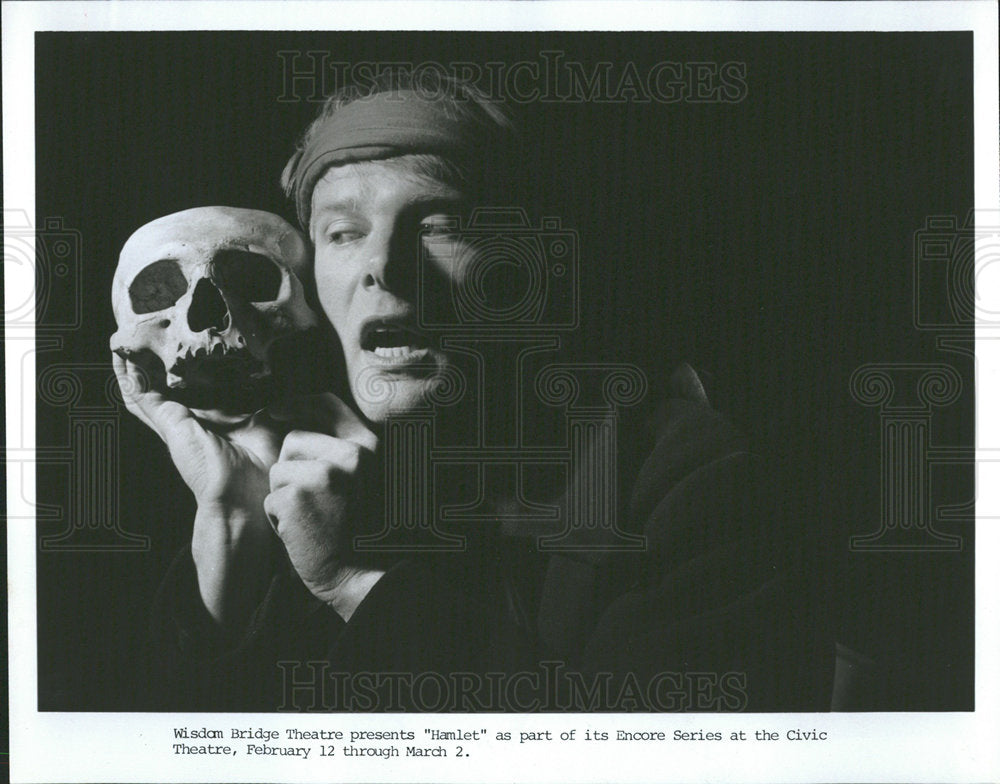 1985 Press Photo Plays  Hamlet   - Historic Images
