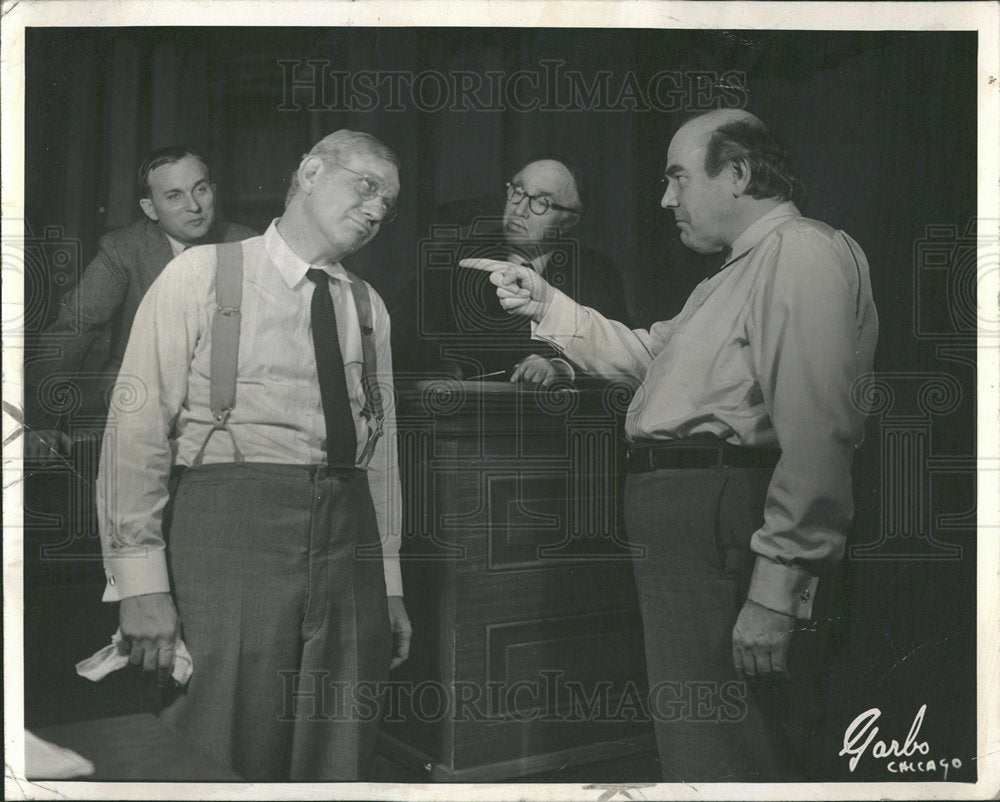 1956 Press Photo Inherit Wind Play Woodson Reed - Historic Images
