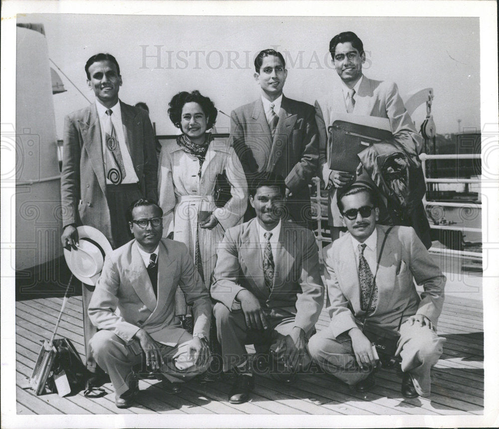 1952 Exchange Students from Pakistan - Historic Images
