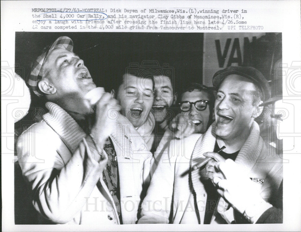 1963 Press Photo Dick Doyen Wins Shell 4,000 Car Rally - Historic Images