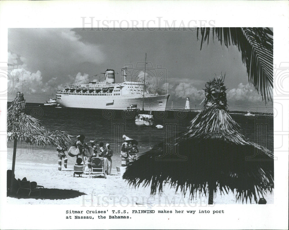 1981 Press Photo Cruise Ship TSS Fairwind/Bahamas - Historic Images