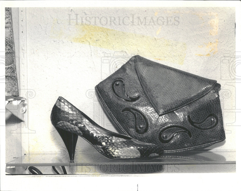 1986 Press Photo Shoes  new styles - Historic Images
