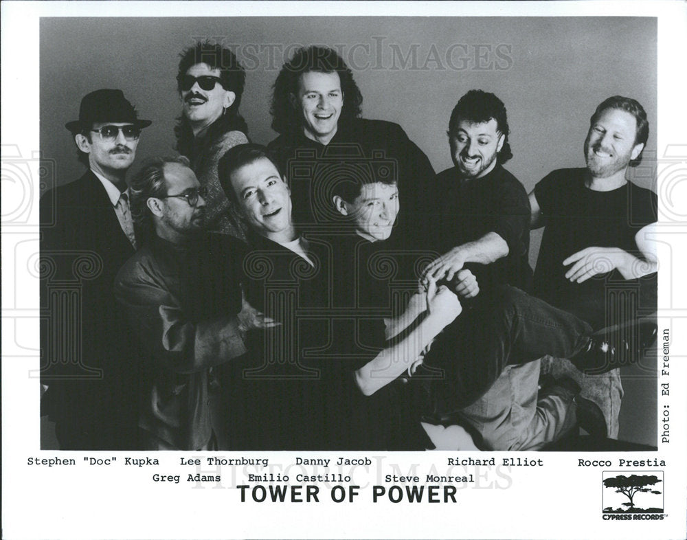 1988 Press Photo Tower of Power American RB Oakland Hip - Historic Images