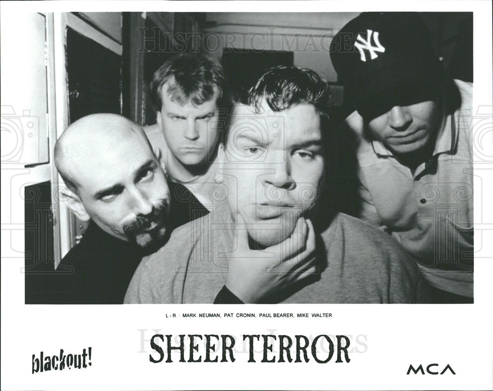 1995 Press Photo Sheer Terror America hardcore NY meatl - Historic Images