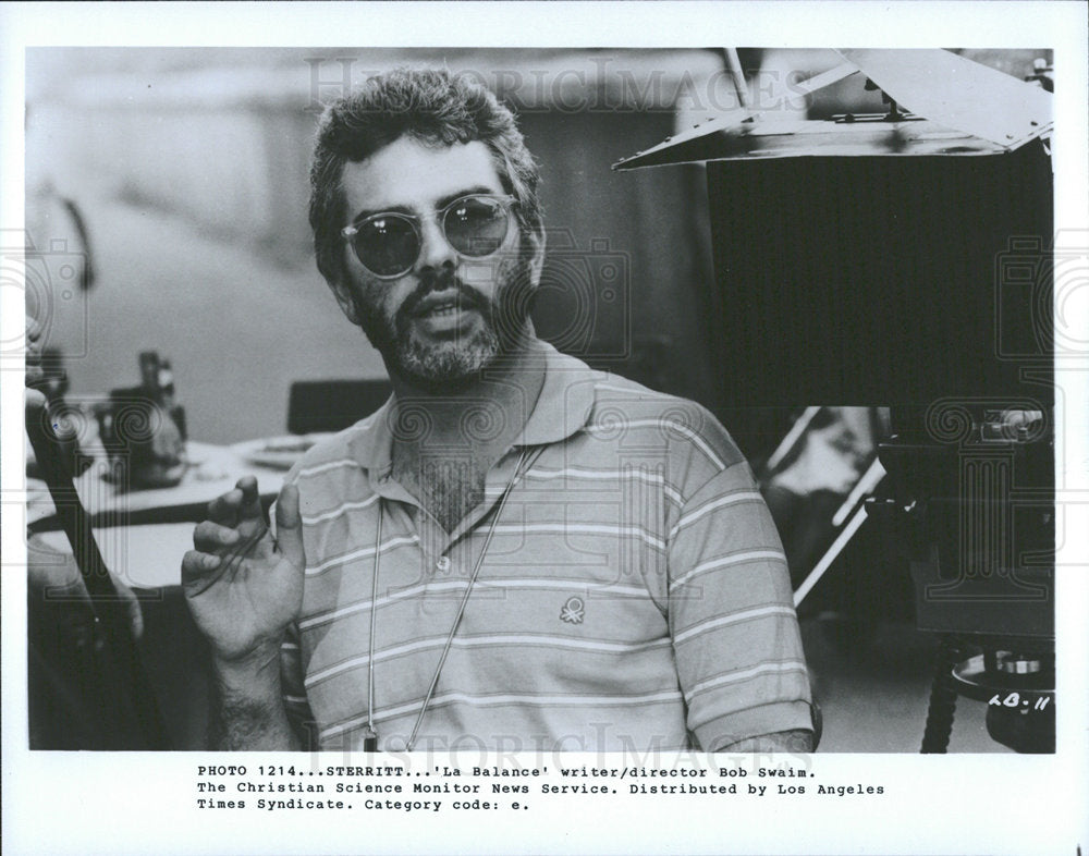 1983 Press Photo La Balance Bob Swaim Writer Activist - Historic Images