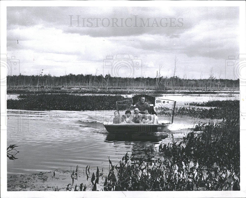 1965 Press Photo Deadstream Swamp Michigan - Historic Images