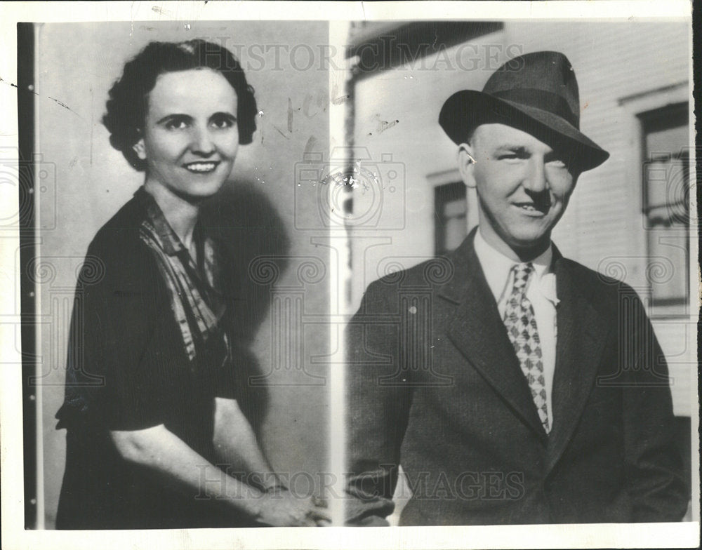 1941 Press Photo Mrs Eva Sevanson husband Swanson Guad - Historic Images