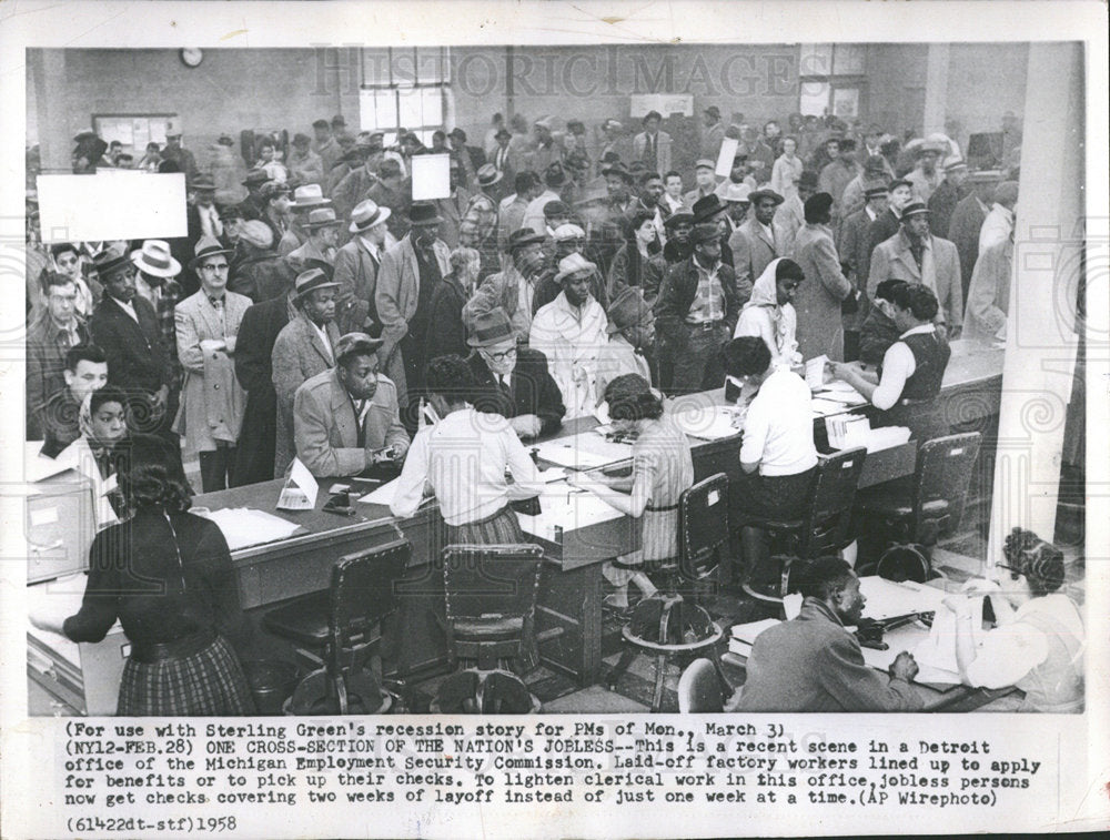 1958 Michigan Employment Security Commissio - Historic Images