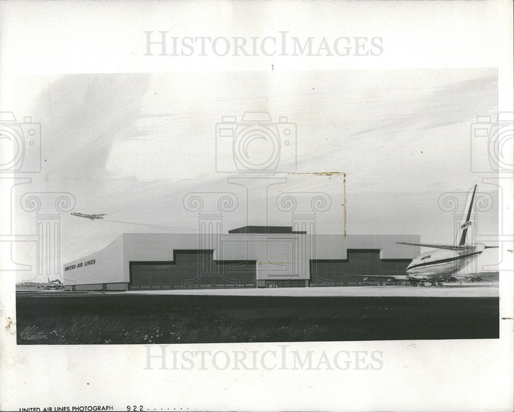 1967 Press Photo United Air Lines O&#39;Hare Airport - Historic Images
