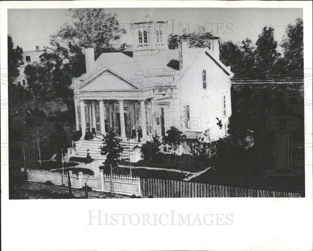 1963 Press Photo Widow Clarke House St Paul Church - Historic Images