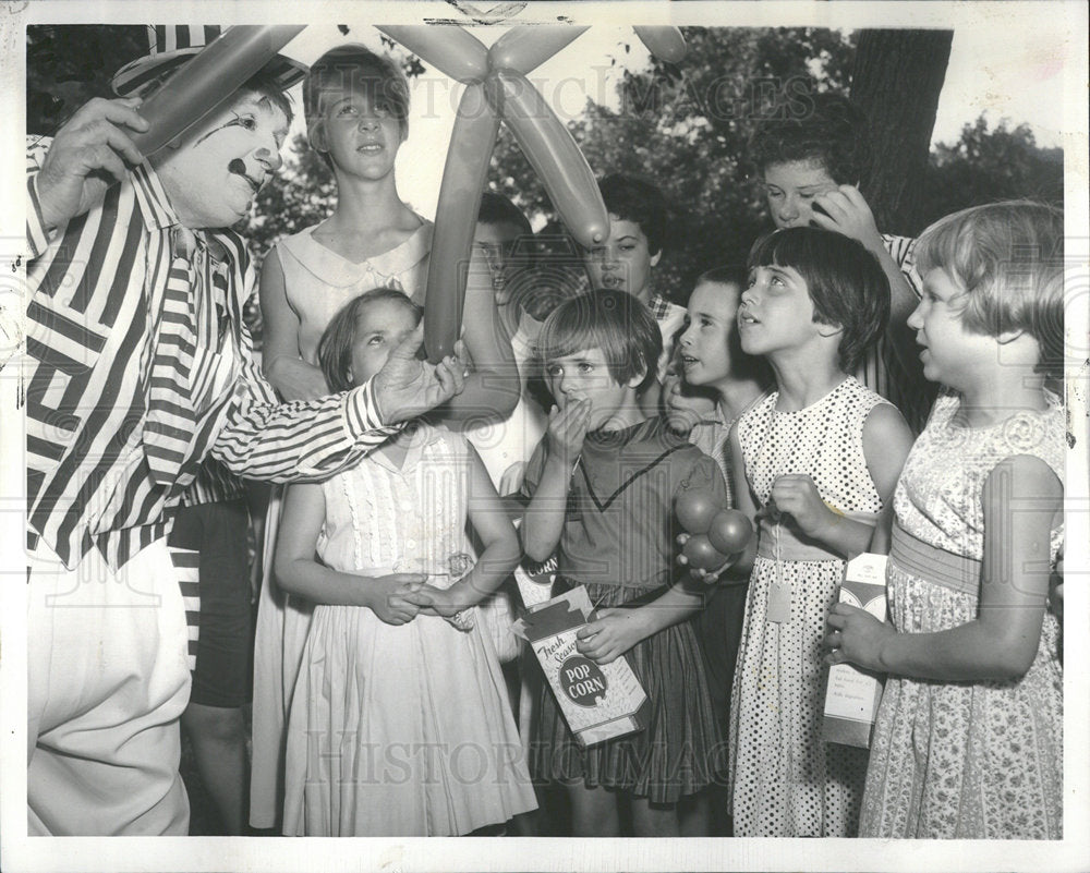 1959 Press Photo Orphans Picnic Lincoln Park - Historic Images