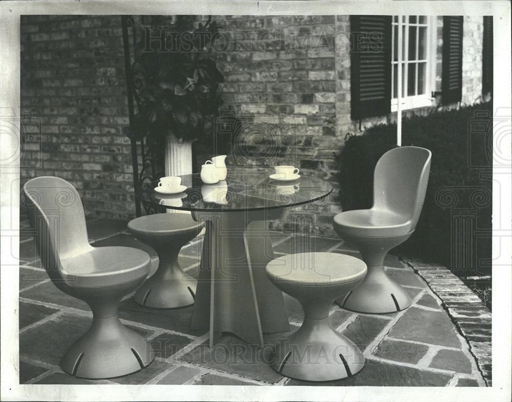 1971 Press Photo Carefree Outdoor Furniture Vaungarde - Historic Images
