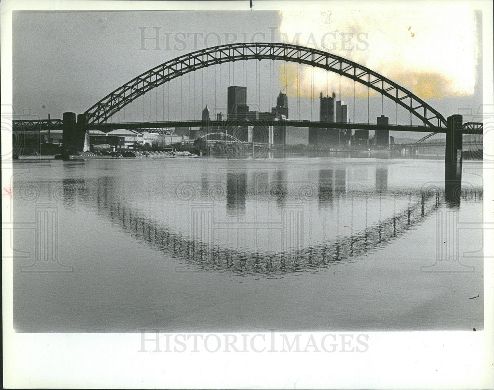 1982 Press Photo West End Bridge Pittsburgh  - Historic Images