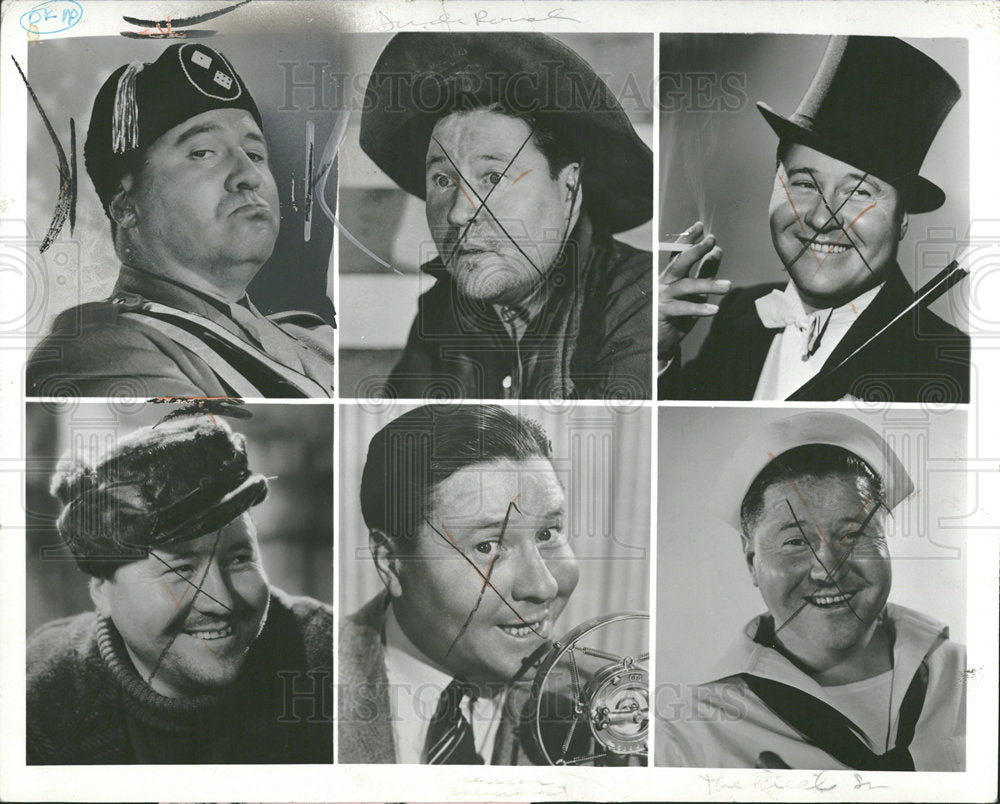 1985 Press Photo Jack Oakie American Radio Television - Historic Images