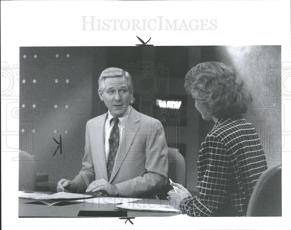 1992 Press Photo Jerry Hodak Channel 2 Eyewitness Show - Historic Images