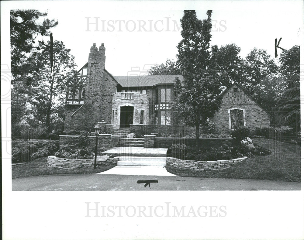 1985 Press Photo Michigan House Bloomfield Bruce Park  - Historic Images