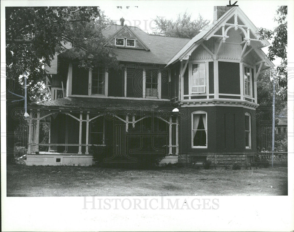 1982 Press Photo Audrey Beebe Houses Michigan - Historic Images