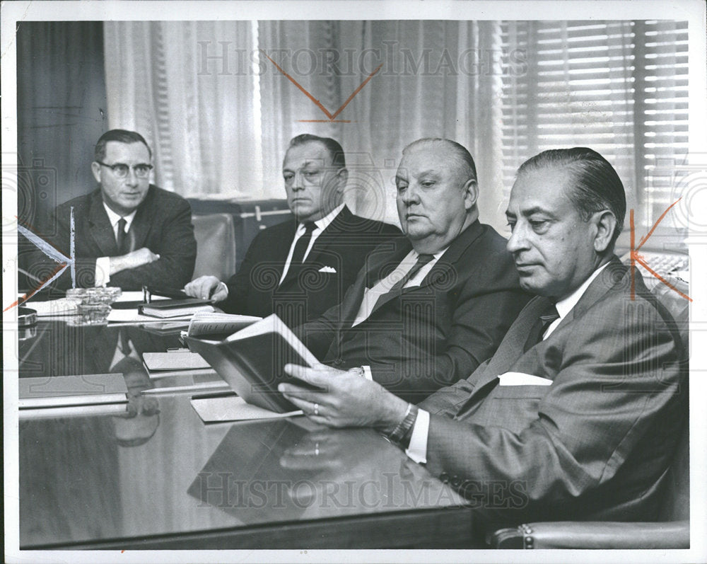 1967PressPhoto Wayne County Civil Service Commissioners - Historic Images