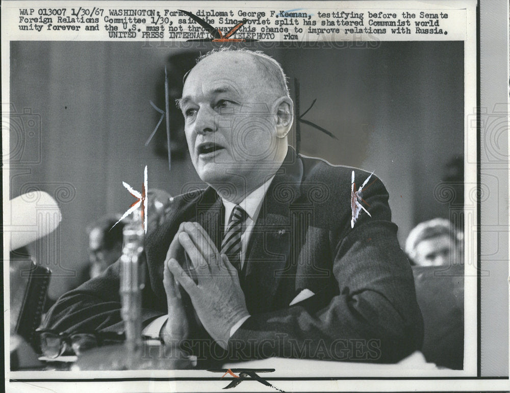 1980 Press Photo George F.Keenan, Former Diplomat. - Historic Images