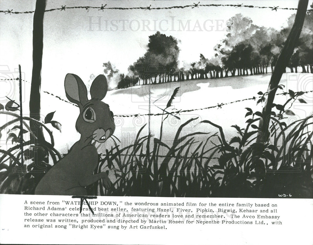 1978 Press Photo A Scene from &quot;Watership Down.&quot; - Historic Images
