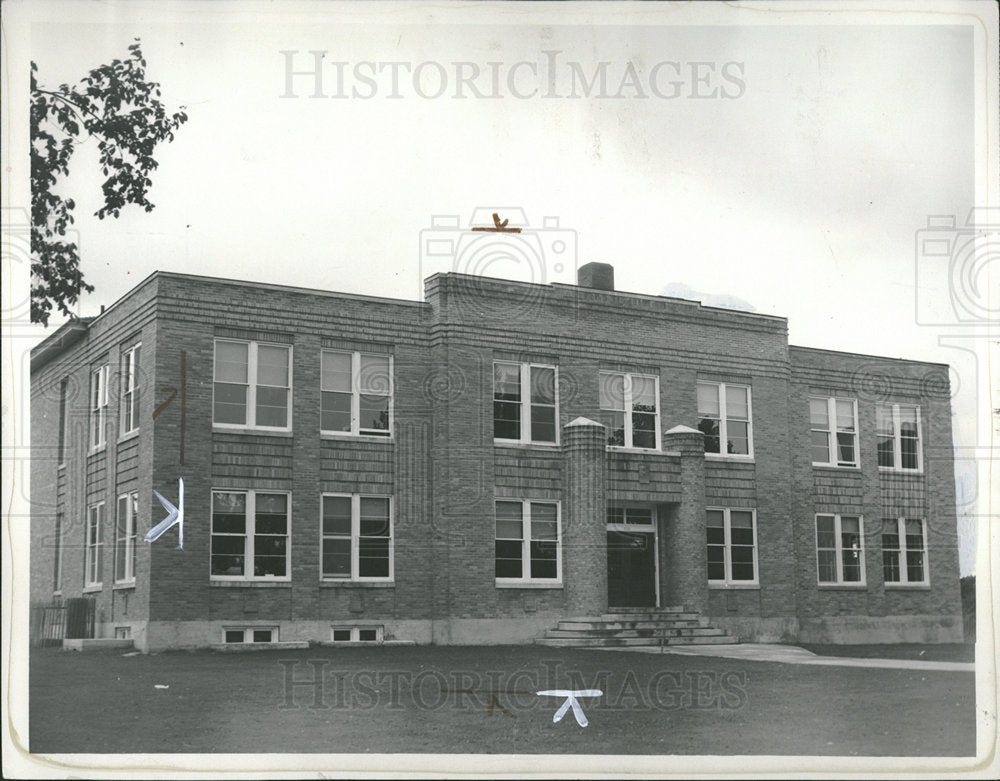 1938 Press Photo Court House Harrison Michigan - Historic Images
