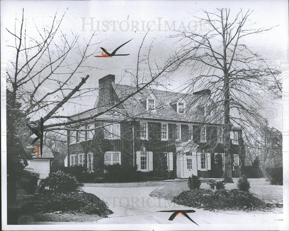 1956 Press Photo John B. Kelley Philadelphia Home - Historic Images