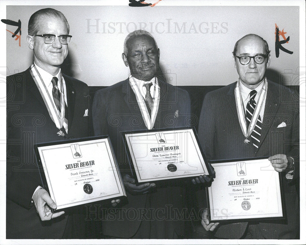 1971 Press Photo Silver Beaver Award Recipients - Historic Images