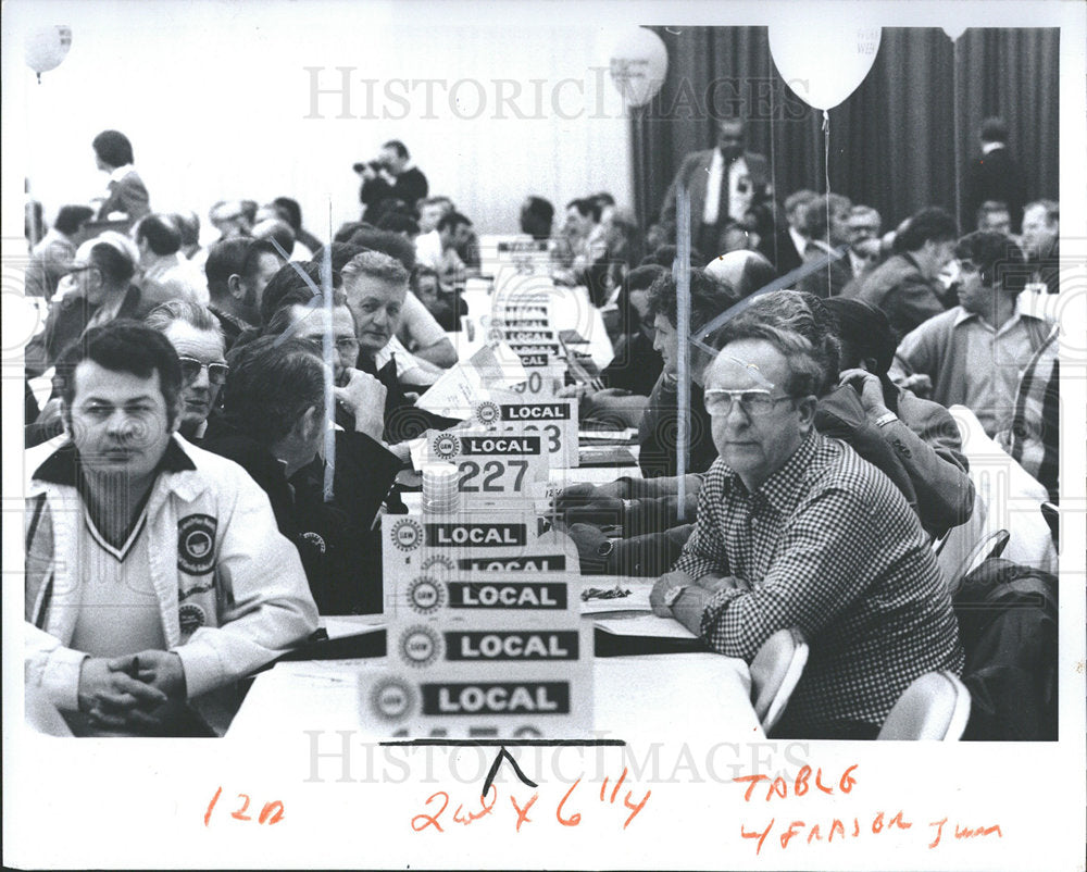 1979 Press Photo United Auto Workers Union Delegates - Historic Images