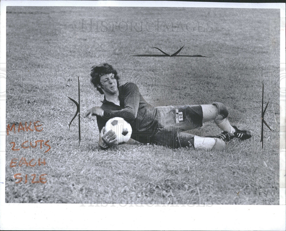 1973 Press Photo Karl Glass Mustang Soccer Club Chicago - Historic Images