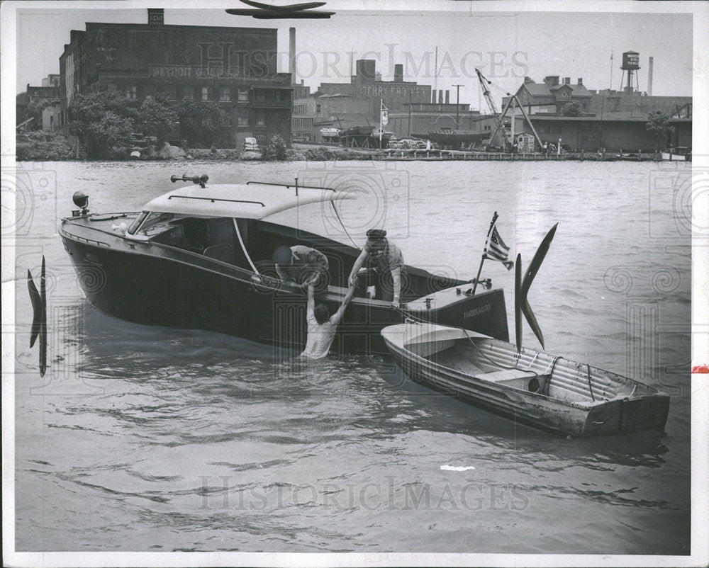 1953 Harbormaster Crew Felloe Boat Police - Historic Images
