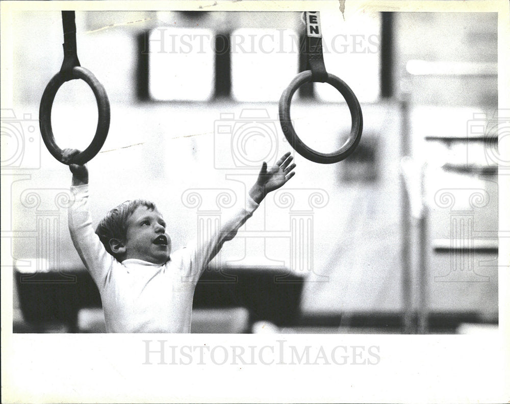 1985 Press Photo David Roth Pat Korth Toddle Humanistic - Historic Images