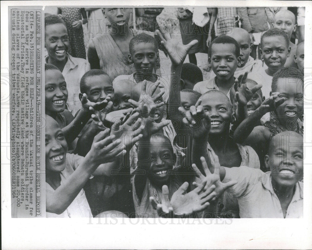 1964 Press Photo Watusi Tribe Food Rwanda Burundi Afric - Historic Images