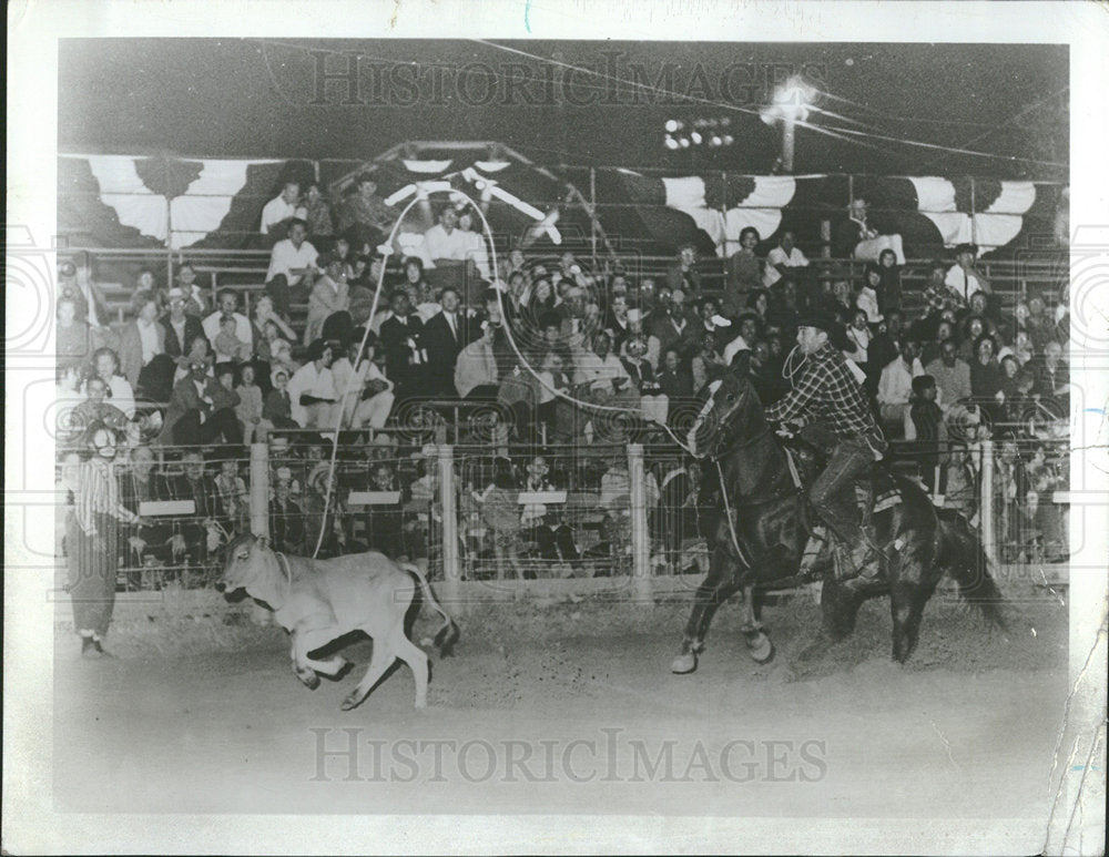1973 Press Photo Wauconda Chamber Commerce Rodeo Show - Historic Images