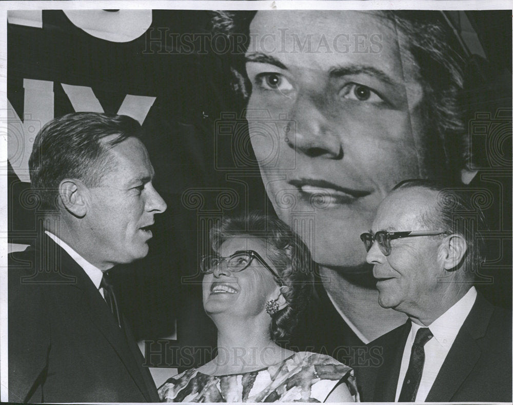 1963 Press Photo Gail Iraland Mrs John Love Governor - Historic Images