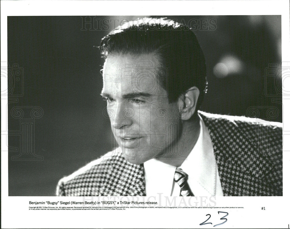 1992 Press Photo Warren Beatty American Movie Actor  - Historic Images
